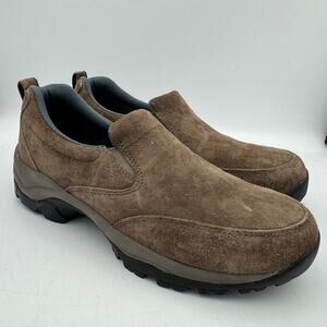 Duluth Trading Suede Slip-On Trail Shoes Women’s 9.5 Brown Hiking Mocs